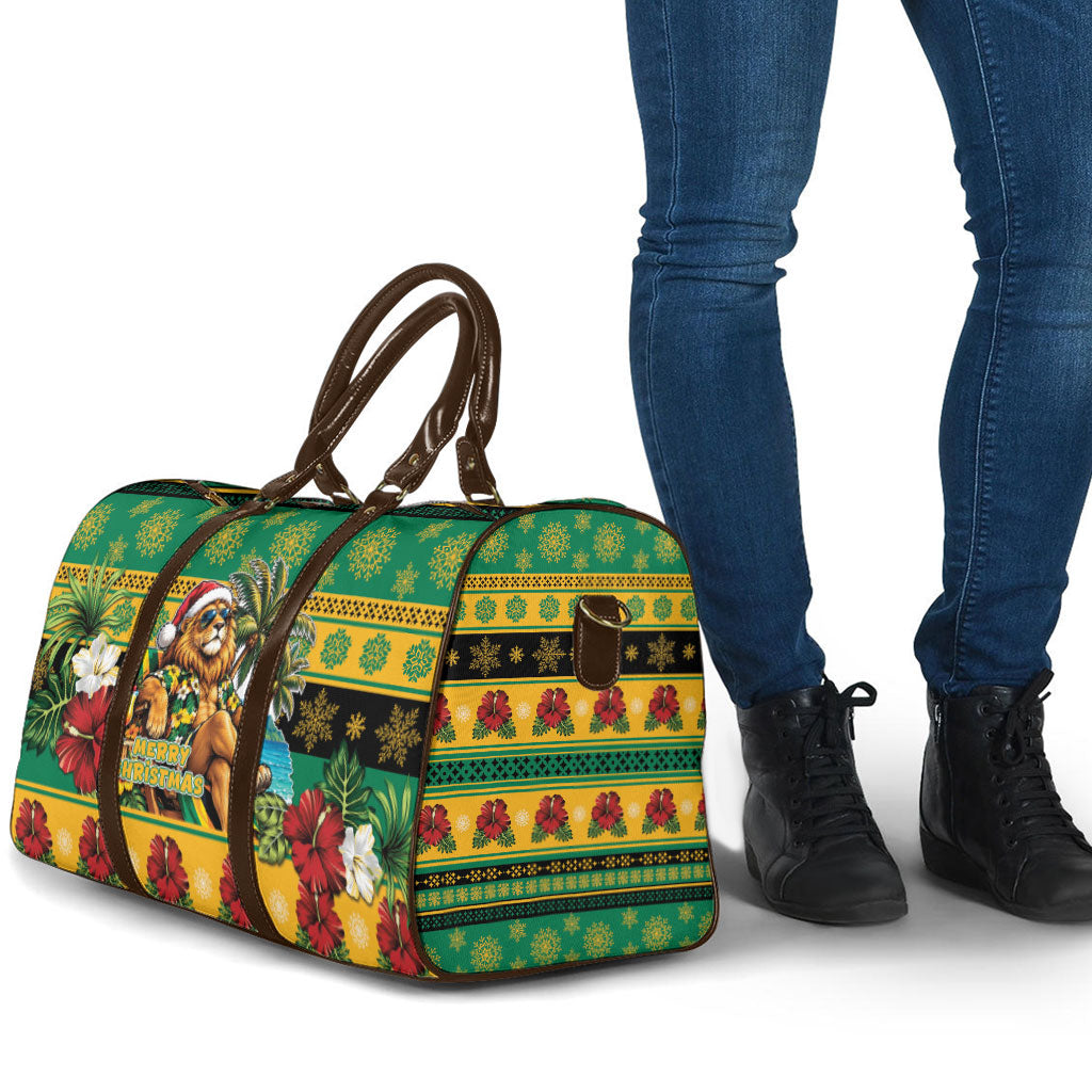 Afro-Jamaicans Christmas Travel Bag This Rasta Lion Needs A Beach Retreat