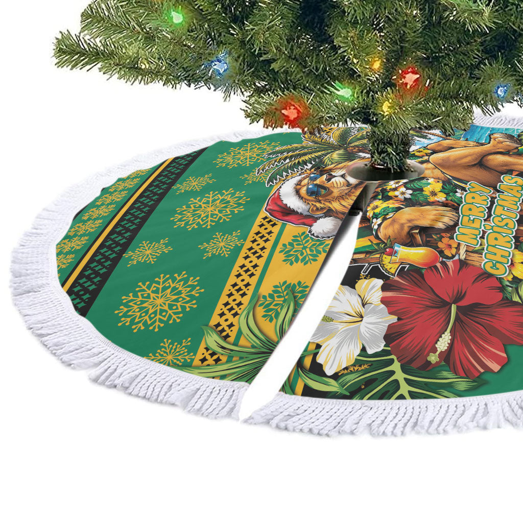 Afro-Jamaicans Christmas Tree Skirt This Rasta Lion Needs A Beach Retreat
