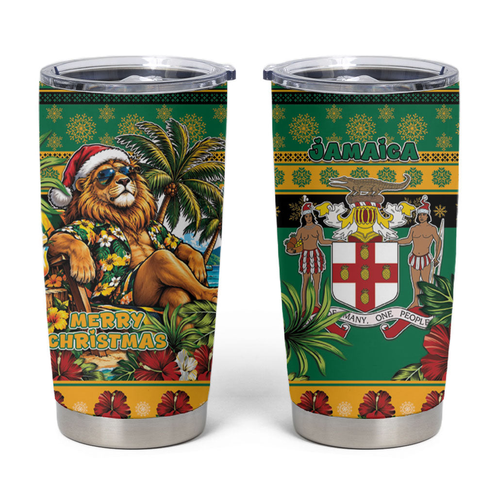 Afro-Jamaicans Christmas Tumbler Cup This Rasta Lion Needs A Beach Retreat