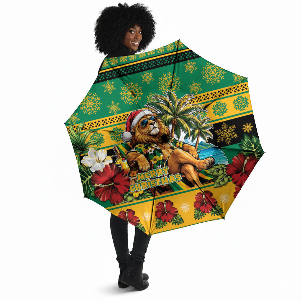 Afro-Jamaicans Christmas Umbrella This Rasta Lion Needs A Beach Retreat