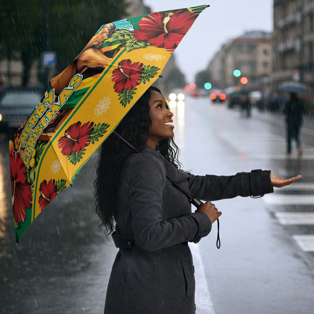 Afro-Jamaicans Christmas Umbrella This Rasta Lion Needs A Beach Retreat