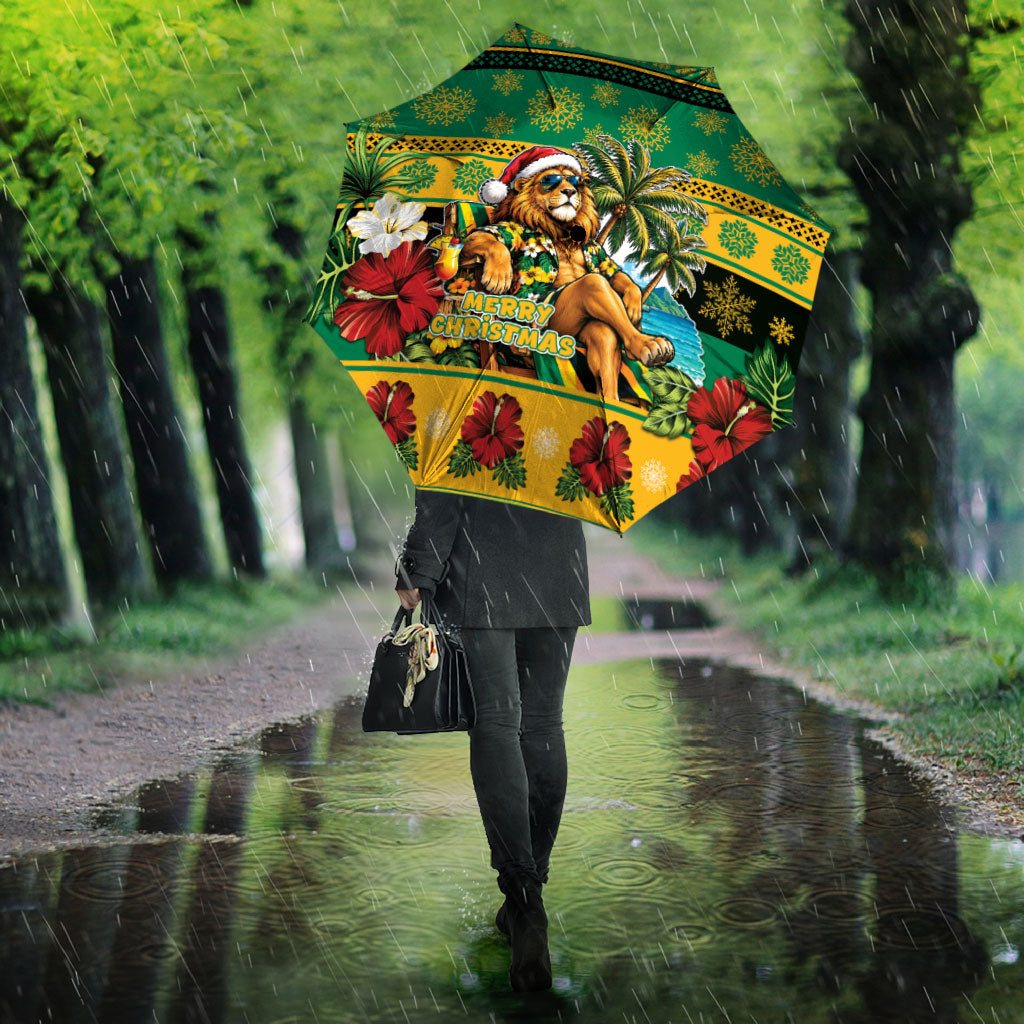 Afro-Jamaicans Christmas Umbrella This Rasta Lion Needs A Beach Retreat
