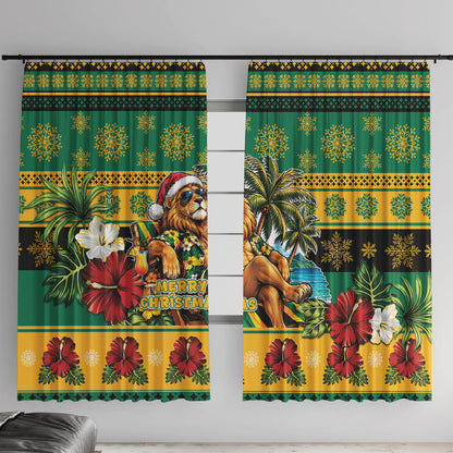 Afro-Jamaicans Christmas Window Curtain This Rasta Lion Needs A Beach Retreat