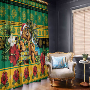 Afro-Jamaicans Christmas Window Curtain This Rasta Lion Needs A Beach Retreat