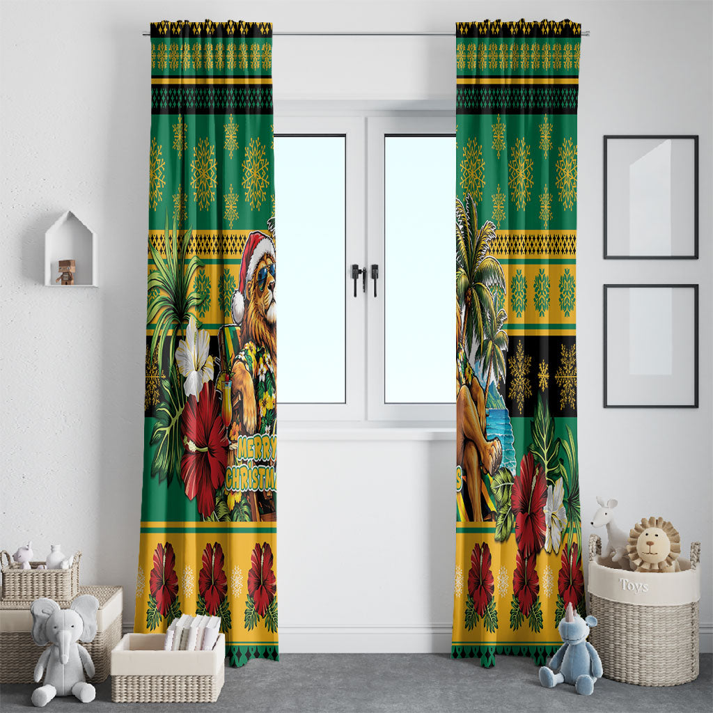Afro-Jamaicans Christmas Window Curtain This Rasta Lion Needs A Beach Retreat