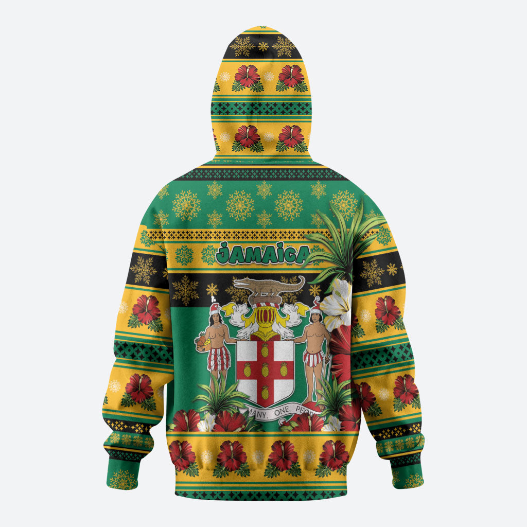 Afro-Jamaicans Christmas Zip Hoodie This Rasta Lion Needs A Beach Retreat