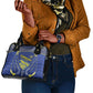 Curacao Football Shoulder Handbag Blue Wave Geometric Caribbean Sports Motif