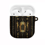 Egypt Cartouche AirPods Case Gold Pharaoh Hieroglyphics Patterns