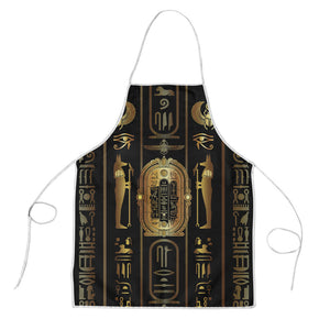Egypt Cartouche Apron Gold Pharaoh Hieroglyphics Patterns