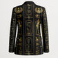Egypt Cartouche Blazer Gold Pharaoh Hieroglyphics Patterns