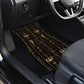 Egypt Cartouche Car Mats Gold Pharaoh Hieroglyphics Patterns