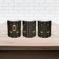 Egypt Cartouche Ceramic Mug Gold Pharaoh Hieroglyphics Patterns