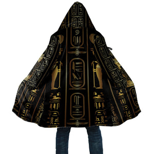 Egypt Cartouche Cloak Gold Pharaoh Hieroglyphics Patterns