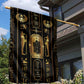 Egypt Cartouche Garden Flag Gold Pharaoh Hieroglyphics Patterns