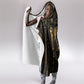 Egypt Cartouche Hooded Blanket Gold Pharaoh Hieroglyphics Patterns