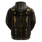 Egypt Cartouche Hoodie Gold Pharaoh Hieroglyphics Patterns