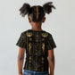 Egypt Cartouche Kid T shirt Gold Pharaoh Hieroglyphics Patterns