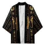 Egypt Cartouche Kimono Gold Pharaoh Hieroglyphics Patterns
