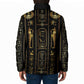 Egypt Cartouche Padded Jacket Gold Pharaoh Hieroglyphics Patterns