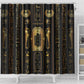 Egypt Cartouche Shower Curtain Gold Pharaoh Hieroglyphics Patterns