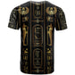 Egypt Cartouche T shirt Gold Pharaoh Hieroglyphics Patterns