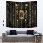 Egypt Cartouche Tapestry Gold Pharaoh Hieroglyphics Patterns