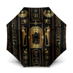 Egypt Cartouche Umbrella Gold Pharaoh Hieroglyphics Patterns