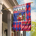 Haiti Christmas Garden Flag Santa With Fanal Haitian Patchwork Style - African Pride