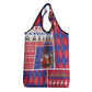 Haiti Christmas Grocery Bag Santa With Fanal Haitian Patchwork Style - African Pride