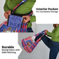 Haiti Christmas Grocery Bag Santa With Fanal Haitian Patchwork Style - African Pride