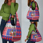 Haiti Christmas Grocery Bag Santa With Fanal Haitian Patchwork Style - African Pride
