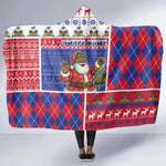 Haiti Christmas Hooded Blanket Santa With Fanal Haitian Patchwork Style - African Pride