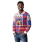 Haiti Christmas Long Sleeve Polo Shirt Santa With Fanal Haitian Patchwork Style - African Pride