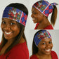 Haiti Christmas Neck Gaiter Santa With Fanal Haitian Patchwork Style - African Pride