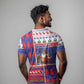 Haiti Christmas T shirt Santa With Fanal Haitian Patchwork Style DT05