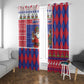 Haiti Christmas Window Curtain Santa With Fanal Haitian Patchwork Style - African Pride