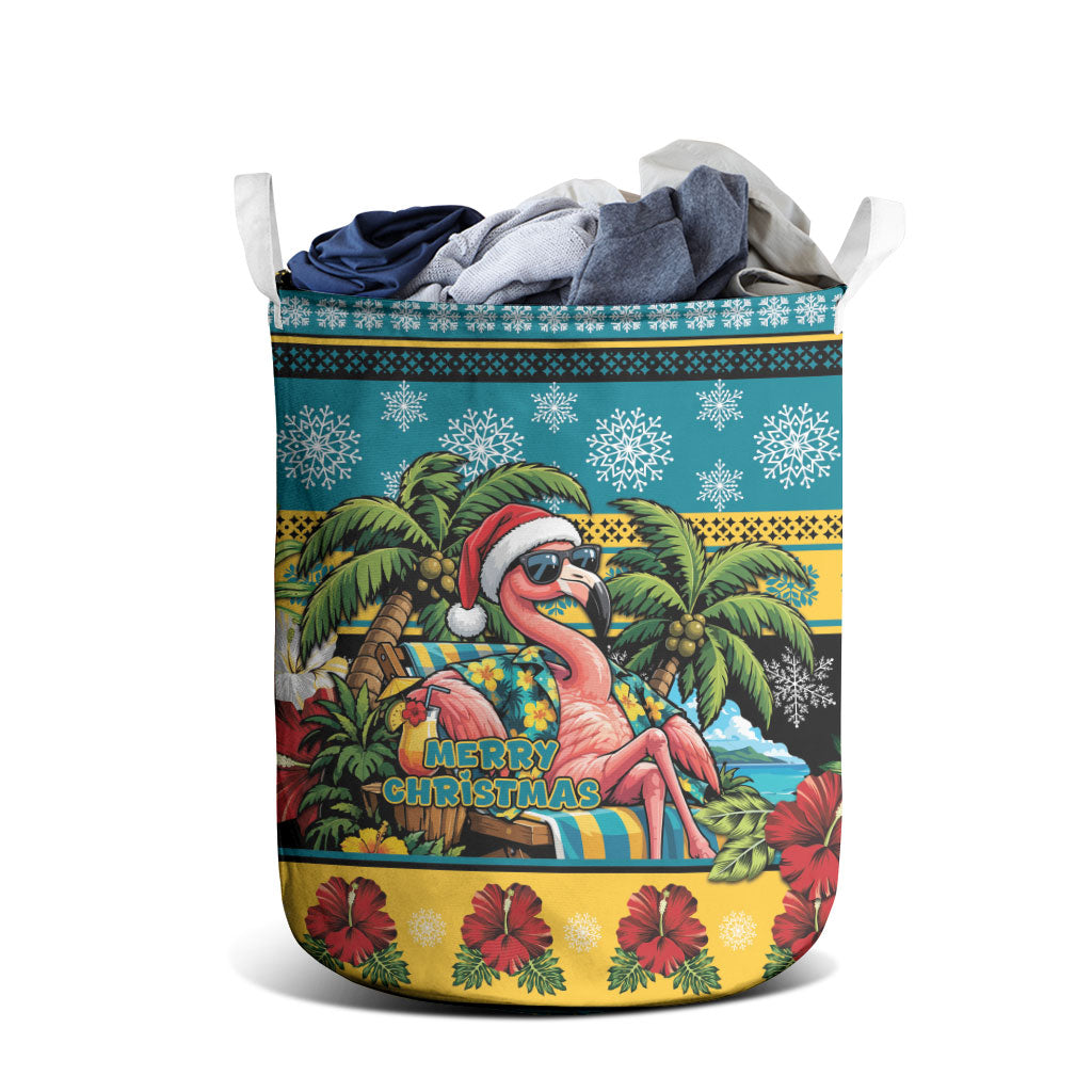 Afro-Bahamian Christmas Laundry Basket This Flamingo Needs A Beach Retreat
