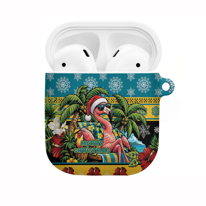 Afro-Bahamian Christmas AirPods Case This Flamingo Needs A Beach Retreat