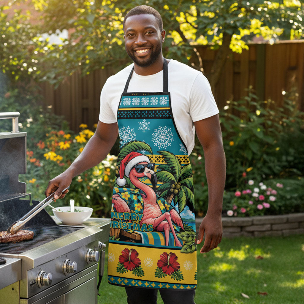 Afro-Bahamian Christmas Apron This Flamingo Needs A Beach Retreat