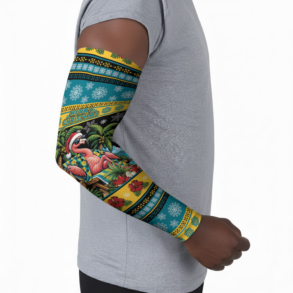 Afro-Bahamian Christmas Arm Sleeves This Flamingo Needs A Beach Retreat