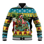 Afro-Bahamian Christmas Baseball Jacket This Flamingo Needs A Beach Retreat
