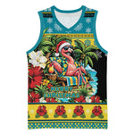 Afro-Bahamian Christmas Basketball Jersey This Flamingo Needs A Beach Retreat