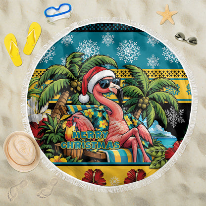Afro-Bahamian Christmas Beach Blanket This Flamingo Needs A Beach Retreat