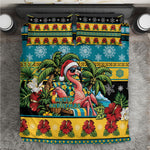 Afro-Bahamian Christmas Bedding Set This Flamingo Needs A Beach Retreat