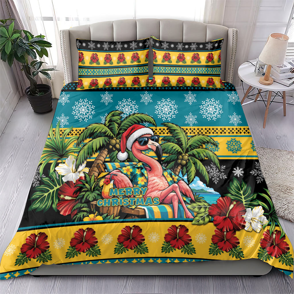 Afro-Bahamian Christmas Bedding Set This Flamingo Needs A Beach Retreat