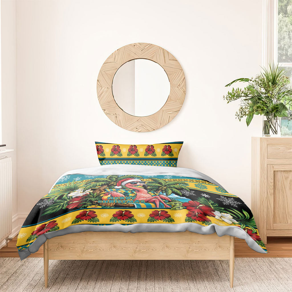 Afro-Bahamian Christmas Bedding Set This Flamingo Needs A Beach Retreat
