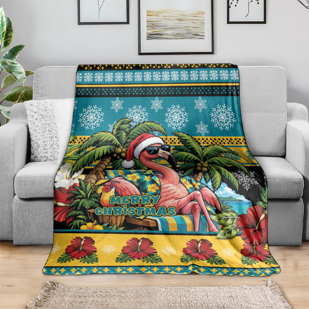 Afro-Bahamian Christmas Blanket This Flamingo Needs A Beach Retreat