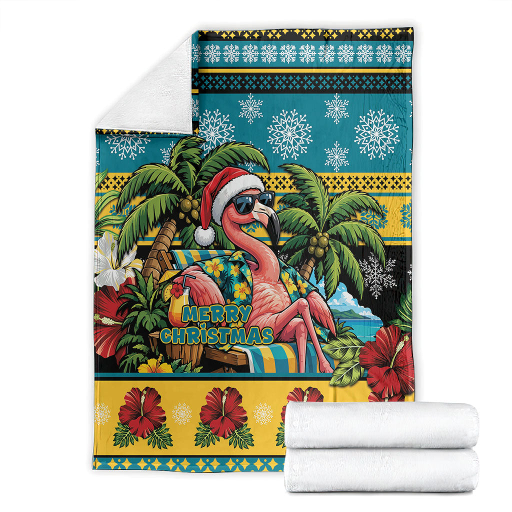 Afro-Bahamian Christmas Blanket This Flamingo Needs A Beach Retreat