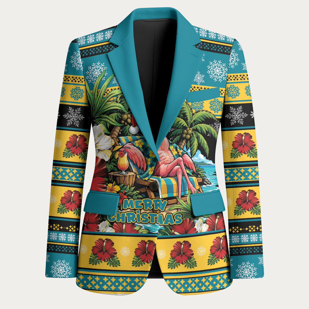 Afro-Bahamian Christmas Blazer This Flamingo Needs A Beach Retreat