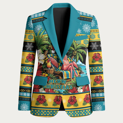 Afro-Bahamian Christmas Blazer This Flamingo Needs A Beach Retreat